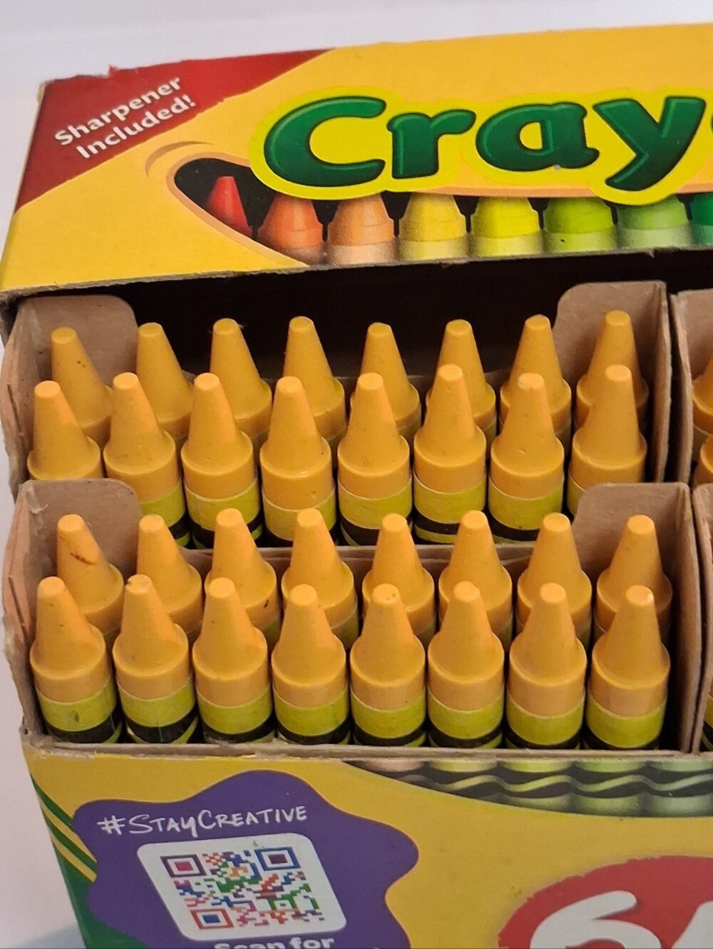 (64)Crayola Crayons (Dandelion) Single Color Bulk Lot - Picture 3 of 5